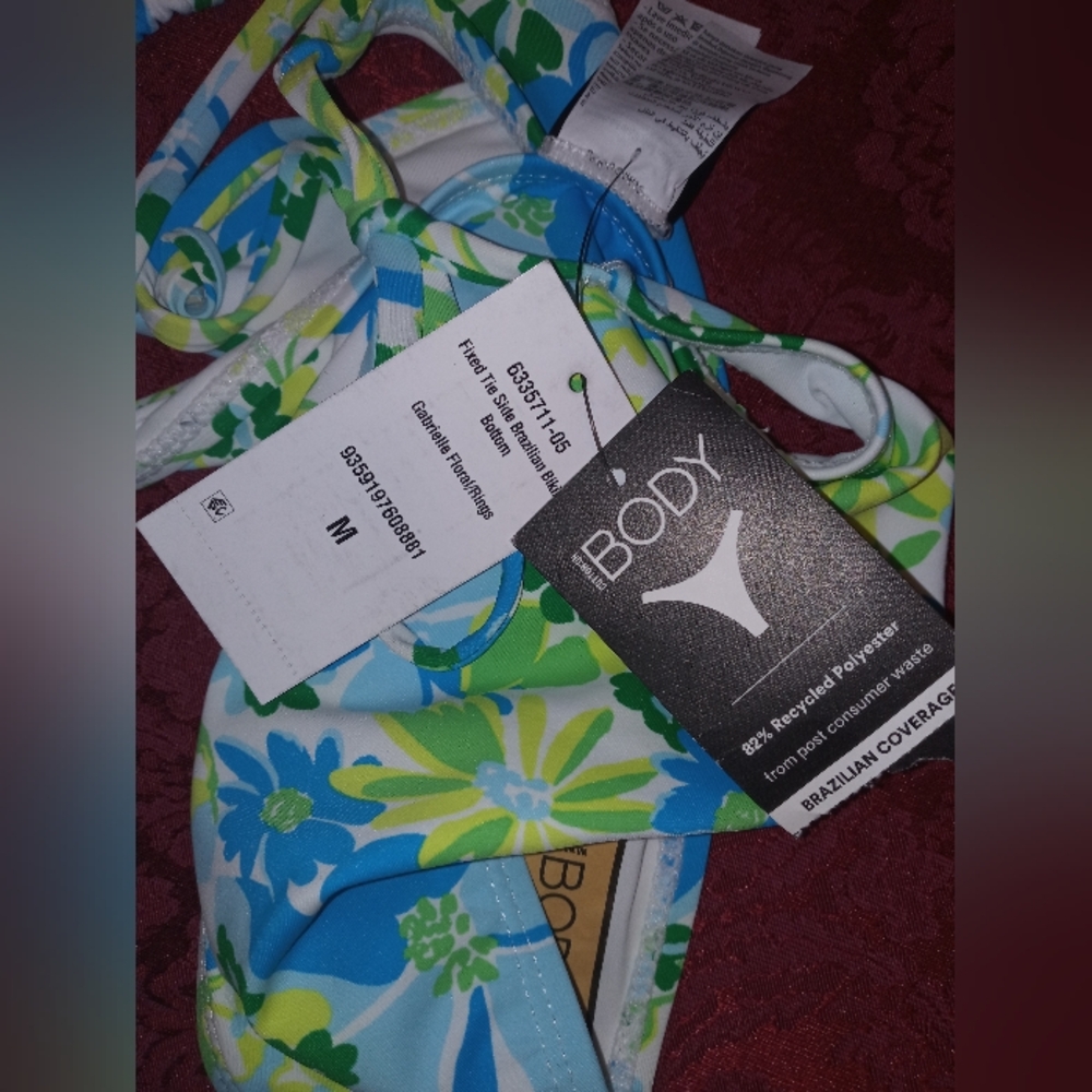 Floral String Bikini 👙 NWT Removable Padding - Picture 8 of 9